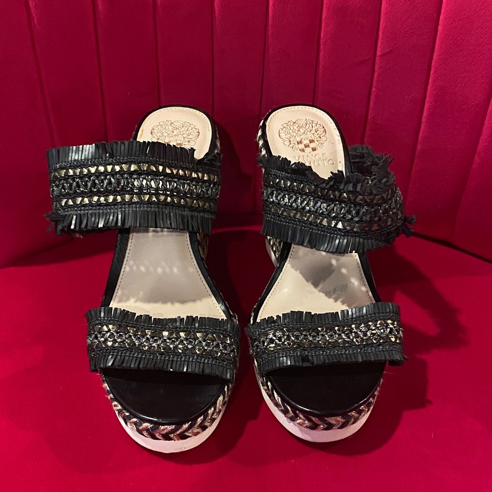 Vince Camuto Black Espadrille Sandals